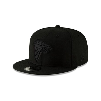 Atlanta Falcons Gorra | New Era NFL Black On Black 9fifty Snapback Cap Mexico - Negros